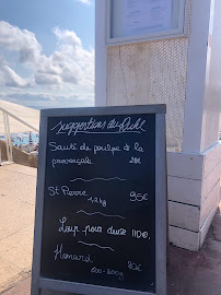 Ruhl Plage à Nice menu