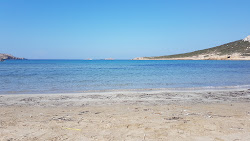 Dionisos beach'in fotoğrafı düz bir kıyı şeridi ile birlikte