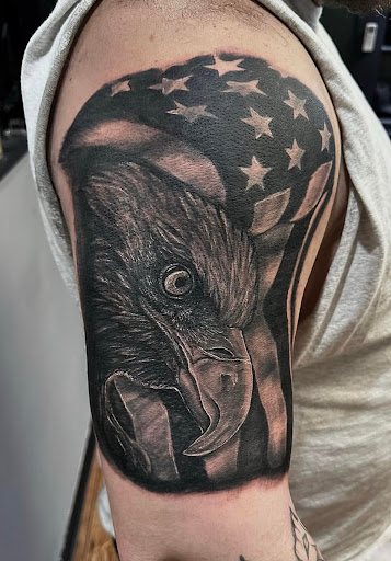 Explore veteran tattoo ideas, creative tattoo ideas in Fort Oglethorpe, available at The Helm Tattoo & Piercing
