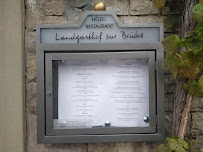 Menu du Landgasthof Zur Brücke à Wiesentheid