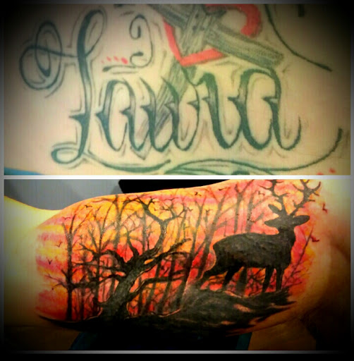 Explore banger tattoo ideas, creative tattoo ideas in Bridgeport, available at Pike Street Studios Tattoo and Body Piercing