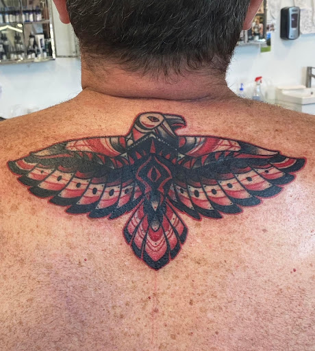 Explore warrior tattoo sleeve ideas, creative tattoo ideas in Sarasota, available at Oddity Tattoo Art University