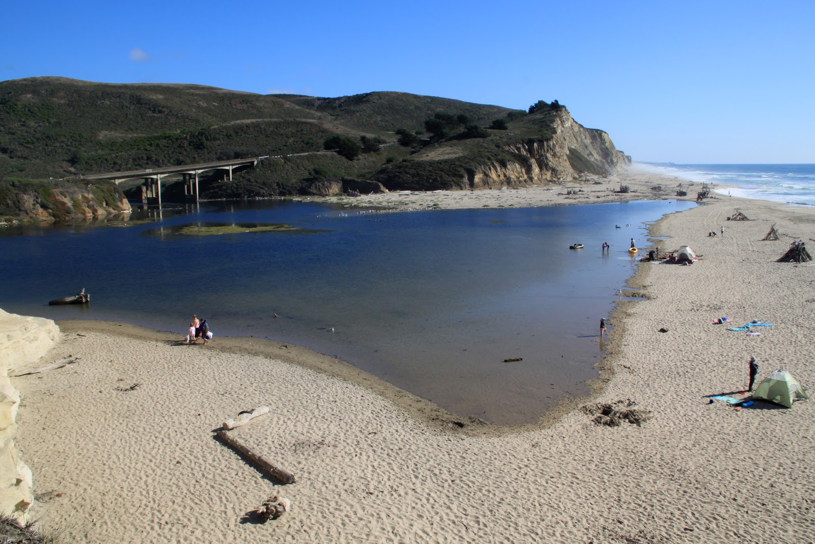 Photo of San Gregorio Beach with long straight shore