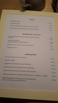 Menu / carte de Goldenes Schiff Passau à Passau
