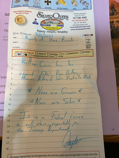 Gold Dealer «Belleair Coins, Gold, & Diamonds», reviews and photos, 1350 W Bay Dr, Largo, FL 33770, USA