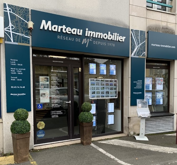 Agence immobilière MARTEAU IMMOBILIER Rive Droite à Le Mans (Sarthe 72)
