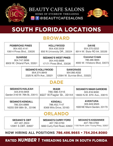 Beauty Salon «Beauty Cafe Salon Aventura», reviews and photos, 1606 NE Miami Gardens Dr, North Miami Beach, FL 33179, USA