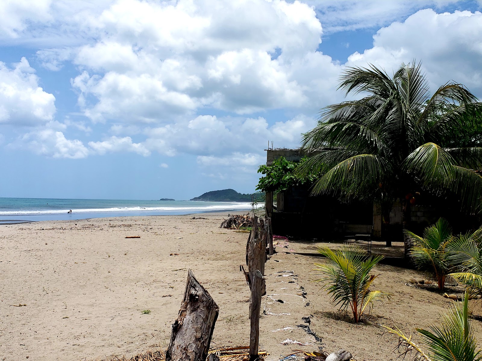 Foto van Guasacate Beach met recht en lang