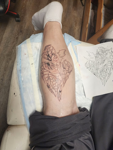 Explore star sleeve tattoo ideas, creative tattoo ideas in Tewksbury, available at Lucid Arts Tattoo Studio