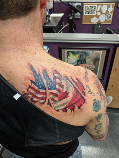 Explore small fill in tattoo ideas, creative tattoo ideas in Crystal Lake, available at Monster Ink Tattoo & Piercing Studio