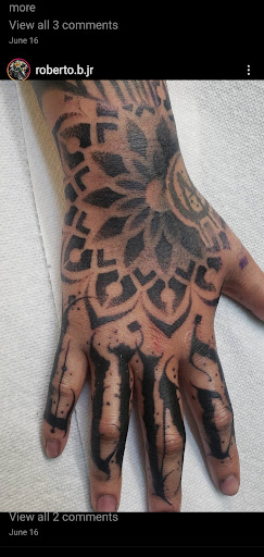 Explore statue tattoo ideas, creative tattoo ideas in Riverside, available at Darkstar Tattoo CA