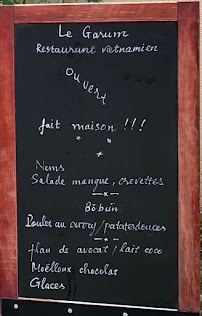 Menu du Restaurant Le Garum à Flavigny-sur-Ozerain
