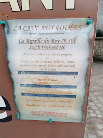 Restaurant français La Cave aux Fouées - Amboise à Amboise (la carte)