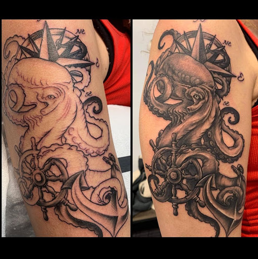 Explore statue of liberty tattoo ideas, creative tattoo ideas in Adrian, available at Good Life Tattoo Co.