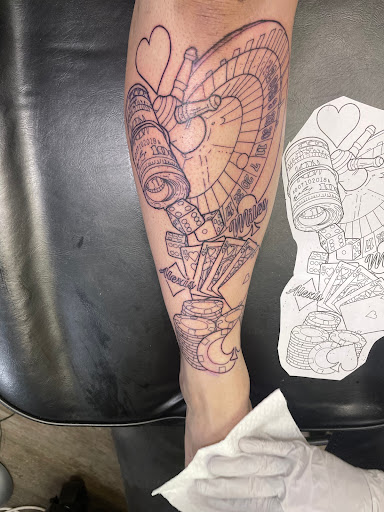 Explore bad bunny tattoos ideas, creative tattoo ideas in Omaha, available at Ironwood Ink