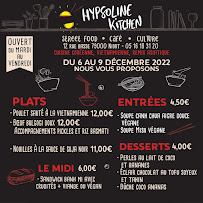 Hypsoline Kitchen à Niort menu