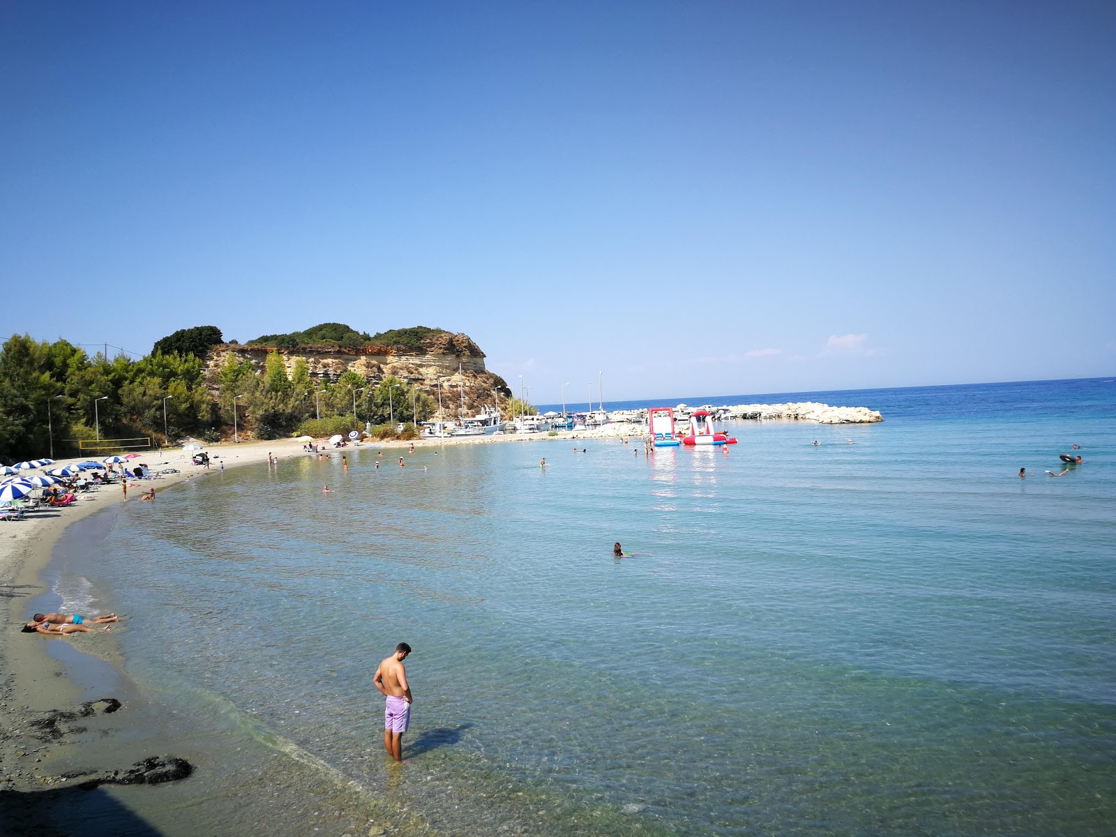 Photo of Gaidaros beach with bright fine sand surface