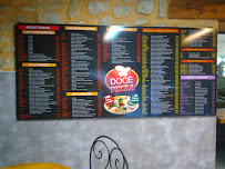 Carte du Docé Pizza à Camaret-sur-Aigues