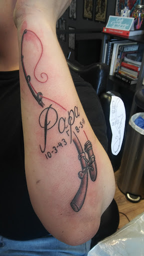 Explore upper arm tattoo ideas, creative tattoo ideas in Burton, available at Crazy Ink Tattoo Studio