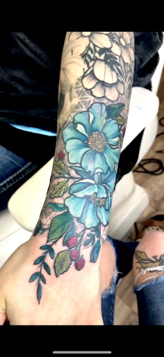 Explore emerald tattoo ideas, creative tattoo ideas in Clintonville, available at Honey Heart Tattoo