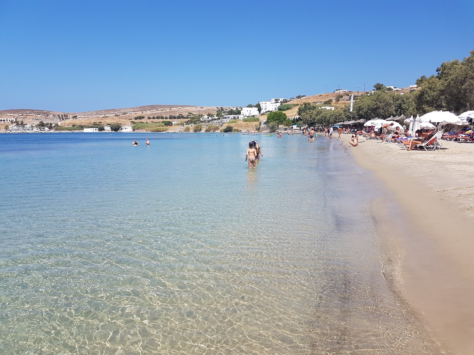 Photo of Livadia beach with bright sand surface