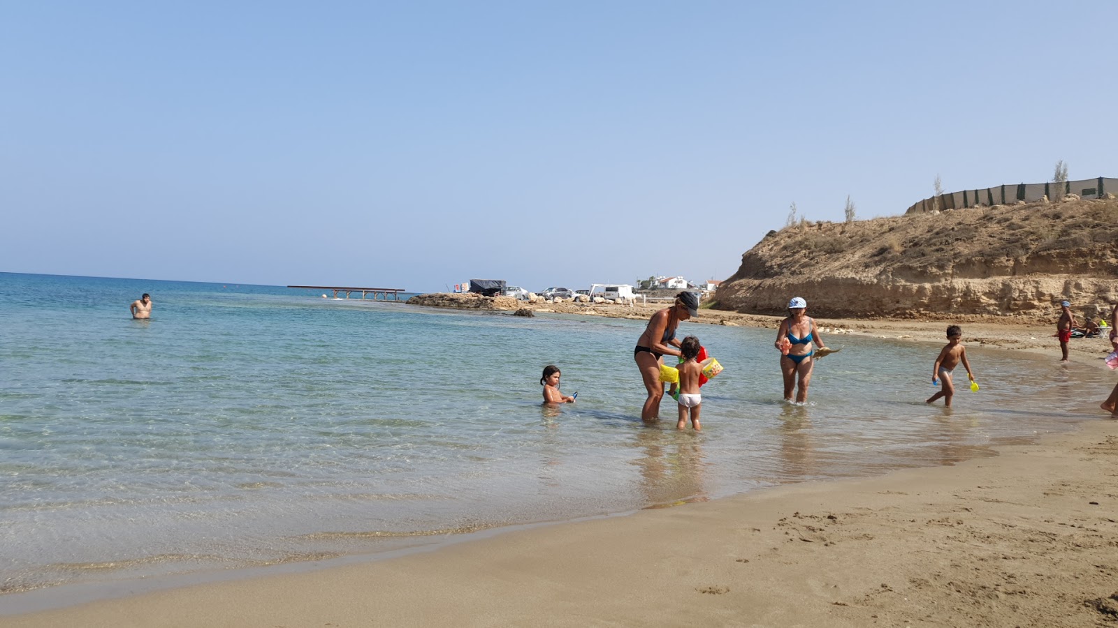Photo of Paralimni Sands with blue pure water surface
