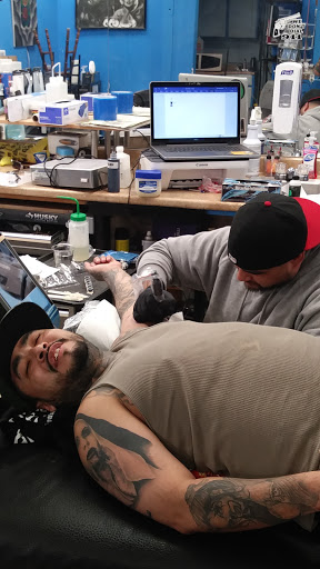 Explore face tattoos for men ideas, creative tattoo ideas in Houston, available at Orlandos Tattoo Studio