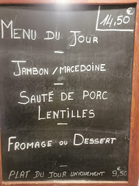 Le Pacaudois à La Pacaudière menu