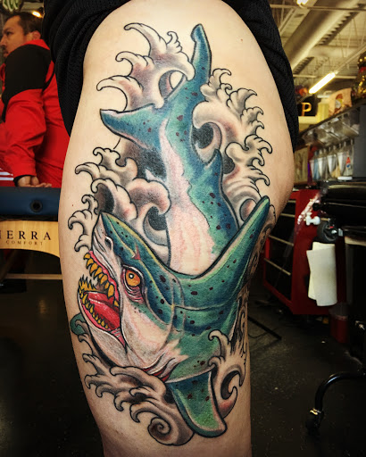 Explore music tattoo ideas sleeve, creative tattoo ideas in Dekalb, available at Proton Tattoo