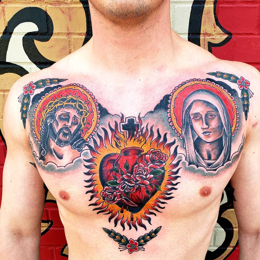 Explore sleeve tattoo idea, creative tattoo ideas in Dallas, available at Lamar Street Tattoo Club