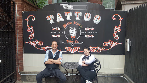 Explore wedding band tattoo ideas for him, creative tattoo ideas in Boston, available at Boston Barber & Tattoo Co.