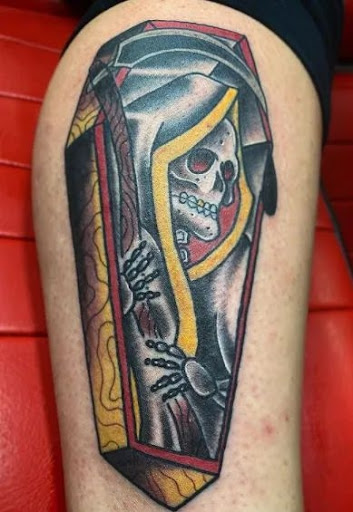 Explore half sleeve men tattoo ideas, creative tattoo ideas in Venice, available at Ink Monkey Tattoo and Piercing