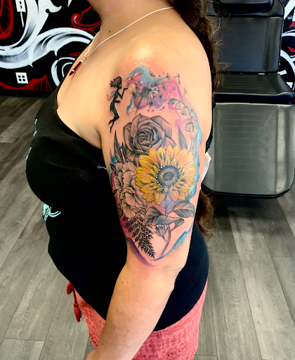 Explore cover up tattoo ideas male chest, creative tattoo ideas in Silver City, available at Independent Ink Tattoo