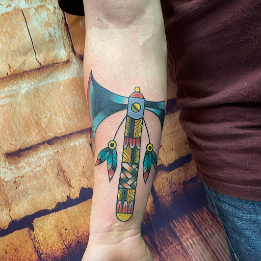 Explore archer tattoo ideas, creative tattoo ideas in Modesto, available at Dying Art Tattoo