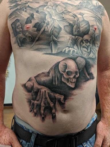Explore jazz tattoo ideas, creative tattoo ideas in Elko, available at Iron Anchor Tattoo