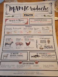 Restaurant Mamie Chérie à Paris (la carte)