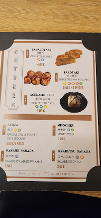 Genki à Reims menu
