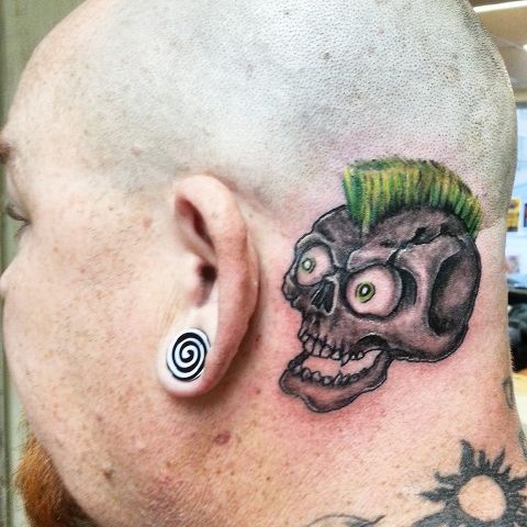Explore skull tattoo ideas for women, creative tattoo ideas in Harrisburg, available at Rayzor Tattoos