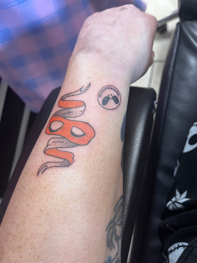 Explore chicago flag tattoo ideas, creative tattoo ideas in Ocoee, available at Slaughterized Ink Tattoo and Piercing Studio