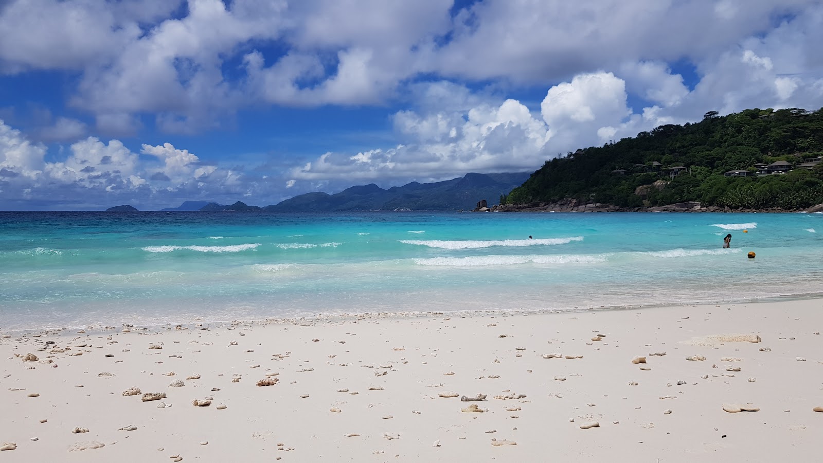 Photo of Petite Anse Beach and the settlement