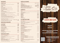 Menu / carte de La Taverne du Gaulois à Chamrousse