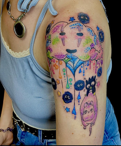 Explore grumpy tattoo ideas, creative tattoo ideas in Myrtle Beach, available at Aces High Tattoo