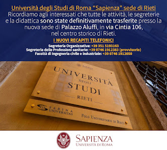 Sabina Universitas | Polo Universitario di Rieti Palazzo Aluffi, Via Cintia, 106, 02100 Rieti RI, Italia