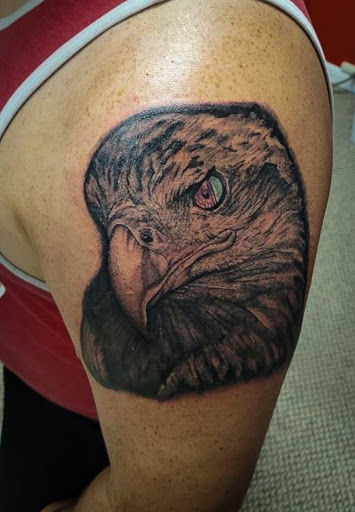 Explore skeleton hand tattoo ideas, creative tattoo ideas in Lander, available at Blackblood Tattoo and Piercing