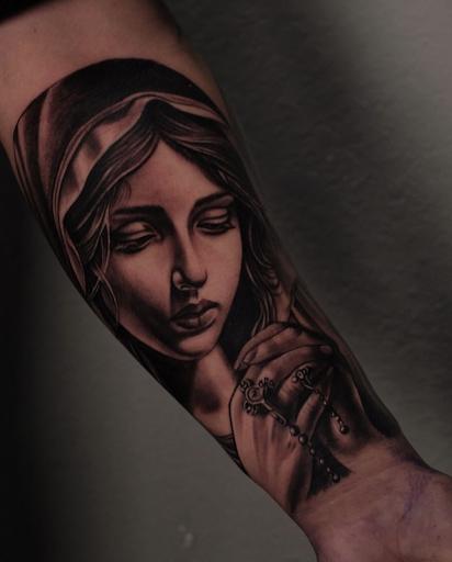 Explore albanian tattoo ideas, creative tattoo ideas in San Antonio, available at Firme Copias Tattoo Studio