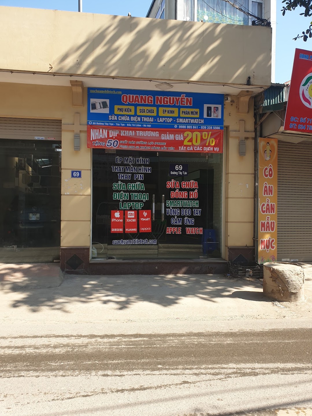 Cửa hàng điện thoại quang nguyễn mobile tech