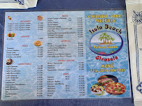Carte du Pizzeria Isola Beach (Chiosco Bar) à Lotzorai