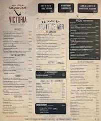 Grand Café Victoria à Arcachon carte