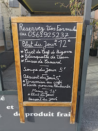 Restaurant français L'Allée fleurie à Bagnères-de-Bigorre (le menu)
