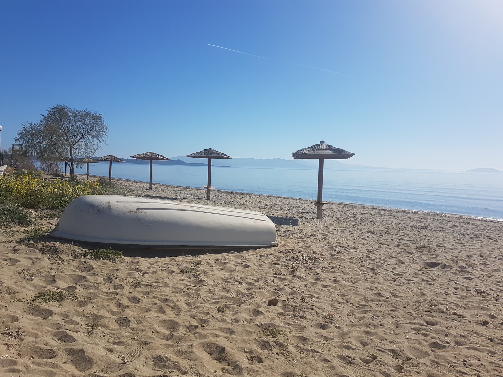 Foto von Paralia Marathona II mit brauner sand Oberfläche